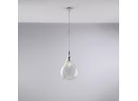 Pluvia Sospensione In Ferro Con Vetro Trasparente Pyrex 1 Luce 142 Ø20 BL264-S1-TR