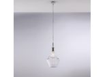 Zeus Sospensione In Ferro Con Vetro Trasparente Pyrex 1 Luce 150 Ø20 BL270-S1-TR