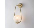 Afrodite Applique In Ferro Bronzato 1 Luce Con Sfera Dm.14 .16 P.19 BL286-AP1-BRZ
