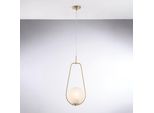 Afrodite Sospensione In Ferro Bronzato 1 Luce Con Sfera Dm.20 159 Ø24 BL286-S1-BRZ