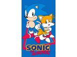 Asciugamano Per Bambini Hedgehog Sonic E Tails 30X50 Cm