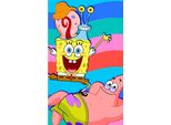 Asciugamano Per Bambini Sponge Bob Con Patrick E Gary 30X50 Cm