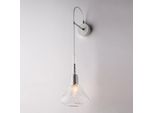 Nemesi Applique In Ferro Con Vetro Trasparente Pyrex 1 Luce .14 P.21 BL280-AP1-TR
