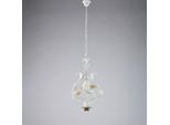 Cesto Lampadario In Ferro Laccato Bianco Shabby 1 Luce 112 Ø33 BL274-1-BCO