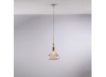 Nemesi Sospensione In Ferro Con Vetro Ambra Pyrex 1 Luce 142 Ø20 BL280-S1-AM