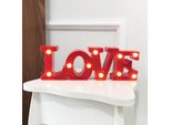 Led Luce Notturna Romantico Love Parola Lampada Decorativa Per San Valentino Proposta Confessione Matrimonio (Luce Calda)