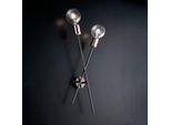 Bloom Applique Ferro Cromo Nero E Rame 2 Luci L.20 P.9 BL200-AP2-NR