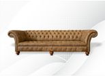Chesterfield 4 Posti Marrone Chiaro Divano Moderno Di Design Divano In Pelle Mobili Creativi