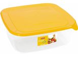 Curver "Fresh&Go"" Contenitore Quadrato Per Alimenti 2,9L /Giallo/ Trasparente"