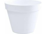 Vaso Da Fiori Rotondo Ø 48 X 40 Cm - 43 L - Bianco