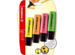 Evidenziatore - Stabilo Boss Original - Confezione Da 4 - Verde, Rosa, Arancione, Giallo