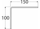 Supporto Semplice 150X100Mm Staffa Per Scaffale Staffa Per Parete Staffa In Legno In Legno