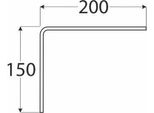 Supporto Semplice Stretto 200X150Mm Supporto Per Scaffale Supporto Per Parete Supporto In Legno In Legno