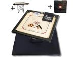 Ama-8 Mm - 12 Kg. 74X74 Cm - 82X82 Cm - In Karrom Spiel - Turnier - Inkl. Coperchio + Tisch