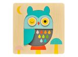 Petit Collage Puzzle In Legno Gufo