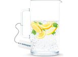 Caraffa In Vetro Wessper, Caraffa In Vetro, Caraffa Per L'acqua, Caraffa Per Il Tè Freddo, Caraffa Per Il Succo Di Frutta Da Circa 3 Litri In Vetro Borosilicato Resistente Al Calore Per Bevande Fatte In Casa, Gelato
