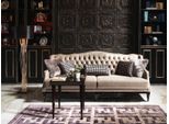 Divano Imbottito Divano Imbottito A Tre Posti Divano Chesterfield A 3 Posti Grigio