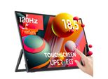 Monitor Portatile, 18,5 Pollici, Frequenza Di Aggiornamento 120 Hz, Touchscreen, Spina Ue