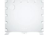 Specchio Per Il Trucco Con Illuminazione - Specchio Hollywood Per Il Trucco Con 14 Luci Led Dimmerabili - Montaggio A Parete - 60×50 Cm