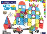 Magna-Tiles City Center, Set Di Costruzioni, 3 Anni, Plastica, 110 Pezzi