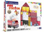 Magna-Tiles Stazione Dei Pompieri, Set Di Costruzioni, 3 Anni, Plastica, 50 Pezzi