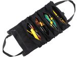 Borsa Portautensili In Tela Roll-Up, Multiuso Tool Roll Pouch Tool Organizer Con 5 Tasche A Cerniera Borsa Portautensili Per Auto Moto Stoccaggio Chiavi, Bussole, Cacciaviti