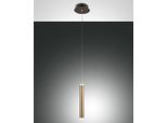 Lampada A Sospensione Singola Ottone Prado Di Fabas Luce - Led 6,5W Dimmerabile, Design Moderno