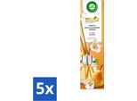 Air Wick - Diffusore Di Fragranze Per Ambienti - Pera Caramellata Dolce - Oli Essenziali - 40 Ml - Value Pack - 5 Pezzi