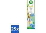 Air Wick - Bastoncini Profumati - Fresca Rugiada Del Mattino - Oli Essenziali - 40 Ml - Confezione Risparmio - 25 Pezzi