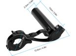 Estensione Manubrio Bici, Estensione Manubrio Bici, Staffa Estensore Bici, Estensore Manubrio Bici, Staffa Estensore Luce Computer Bici Staffa Supporto Per Lampada Gps / Unità / Disco