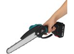 Motosega - Motosega A Batteria 20 Cm - Senza Spazzole 18 V 3000 W - Velocità 3300 Giri/Min - 1 Batteria 1 Catena - Spina Ue - Giallo Chiaro