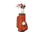 Brubaker Golf Caddy Bag - Guaina Natalizia In Vetro Dipinta A Mano - Borsa Da Golf Con Mazze Da Golf Marrone - Statuetta Per Decorazione Albero Di Natale - Divertente