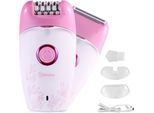Inf Epilatore E Rifinitore Elettrico 2-In-1 Rosa - Ricaricabile Usb, Luce Led
