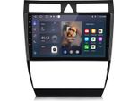Autoradio Android Da 9 Pollici 6+128 Gb Per Audi A6 S6 RS6 1997-2004 Wireless Carplay Android Auto 4G Wifi Navigazione Gps 8 Core Rds Dsp Dab+ Bt