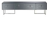 Lowboard Grigio Lowboard Esclusivo Rtv-Board Armadio In Vetro Jvmoebel