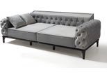 Divano Chesterfield Grigio Divani Moderni A 3 Posti In Tessuto Divani Imbottiti