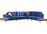Divano Ad Angolo Tessuto Blu Divano A Forma Di L Divano Di Design Divano Tappezzeria Tessile Divani Moderni