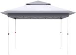 Gazebo Bolt Edge 3,6X3,6 M - Gazebo Pieghevole - Impermeabile - Grigio Chiaro - Tenda Da Festa Per Giardino, Terrazza Ed Eventi - Struttura In Acciaio - Senza Pareti Laterali