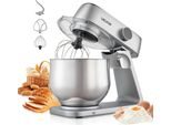 VEVOR Knetmaschine Küchenmaschine zum Backen, 1800 W Teigmaschine mit Edelstahls