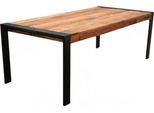 Tavolo Da Pranzo Happyment Bolino - Rettangolare - Per 6-8 Persone - Legno Di Mango Massiccio - 200X100X79Cm - Tavolo Da Pranzo
