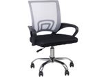 Sedia Ergonomica Per Ufficio - Su Rotelle - Traspirante - Regolabile In Altezza - Per Adulti - Nero/Grigio Chiaro
