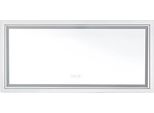 Specchio Da Bagno Chateau - 120X60Cm - Rettangolare - Illuminazione Led - Dimmerabile - Sensore Tattile - Antiappannamento - Cornice In Alluminio - Montaggio A Parete - Bagno E Trucco