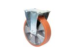 Ruota Fissa 100Mm 200Kg Fusa Pur 105X85Mm Alluminio Bs Rollen
