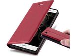 Cadorabo Custodia Per Huawei P8 Lite 2015 Custodia Protettiva In Rosso Custodia Per Cellulare Cover Chiusura Magnetica