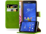 Cadorabo Cover Per Sony Xperia Z3 Compact Cover Protettiva In Verde Cover Per Cellulare Custodia Libro Custodia