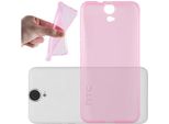 Cadorabo Custodia Per Htc One E9 Custodia Protettiva In Rosa Custodia Protettiva In Silicone Tpu Custodia Etui