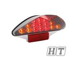 Fanale Posteriore STR8 Black-Line Led, Con Funzione Di Indicatore Di Direzione Per Mbk Nitro / Yamaha Aerox / Italjet Dragster / Cpi Hussar / Aprili