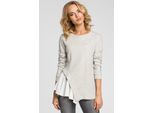 Made Of Emotion Camicetta Da Donna Pango M333 Grigio Chiaro L