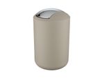 Wenko Cestino Brasil L 6,5 L Coperchio Basculante Cosmetici Taupe Bagno Cucina Wc
