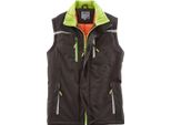 Terrax Workwear Gilet Da Lavoro Per Uomo, Nero/Lime, Taglia:3Xl, Colore:Nero/Lime